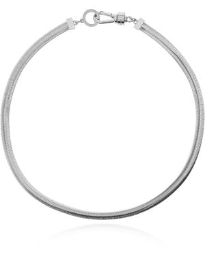 AllSaints Brass Necklace - White