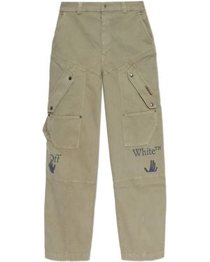 Off-White c/o Virgil Abloh Loose-Fit Trousers - Green