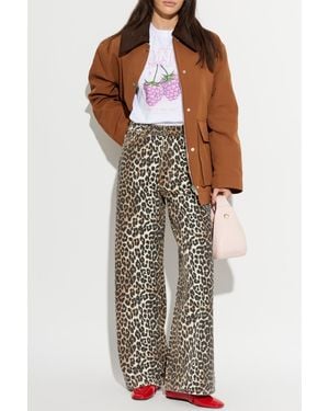 Ganni Oversize Jacket - Brown