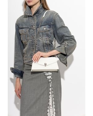 McQueen "Skull Mini" Bag - Gray