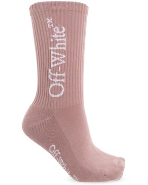 Off-White c/o Virgil Abloh Socks With Logo - Pink