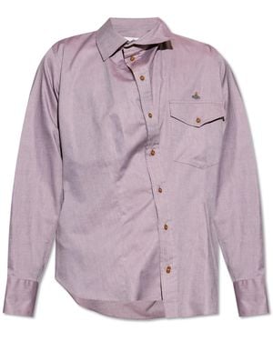 Vivienne Westwood Shirt With Pocket - Purple