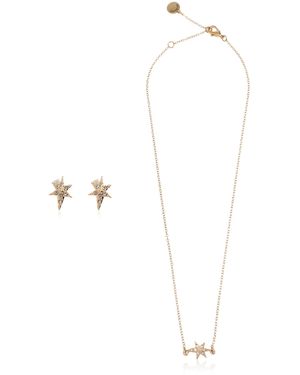 AllSaints Earrings And Necklace Set - White
