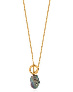 Jil Sander Pearl Necklace - Metallic