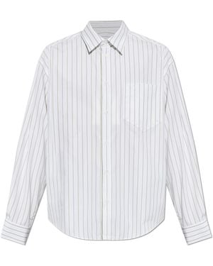 Ami Paris Shirt With Striped Pattern - White