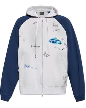 Balenciaga Sweatshirt With Print - Blue