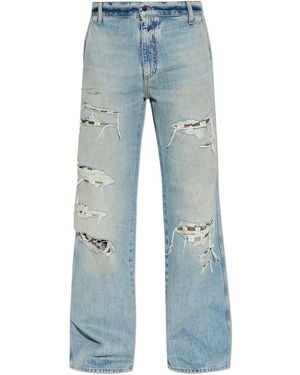 Amiri Jeans With Abrasions - Blue