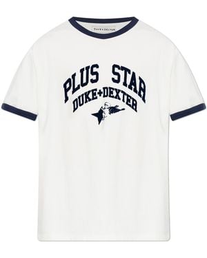 Duke & Dexter T-Shirt With Logo - White