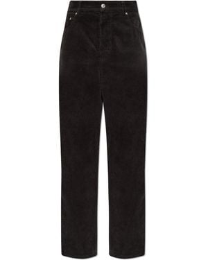 A.P.C. Corduroy Trousers 'Solar' - Black