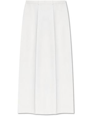 Lisa Yang Cashmere Ankle-Length Skirt With Flared Hem - White