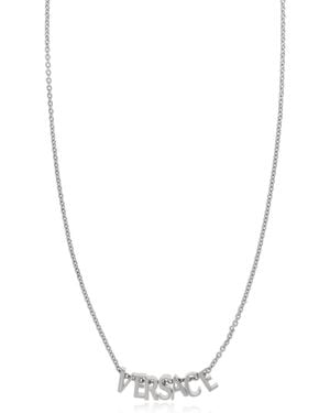 Versace Necklace With Logo - Red