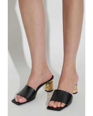 Givenchy Leather Heeled Mules - Black