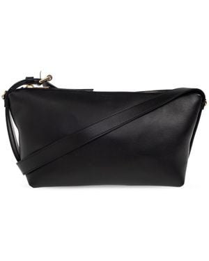 Moschino Leather Shoulder Bag - Black