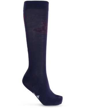 Vivienne Westwood Socks With Logo - Blue