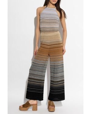 Akep Jumpsuit With Lurex Thread - White