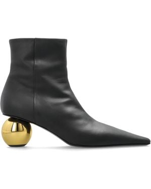 Marni Heeled Ankle Boots - Black