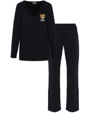 Moschino 'Active' Two-Piece Pyjama Set - Black