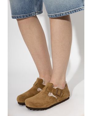 Birkenstock 'London Shearling' Shoes - Blue