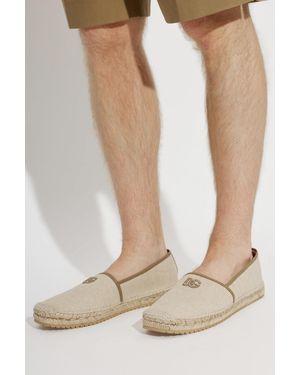 Dolce & Gabbana Espadrilles With Logo - Gray