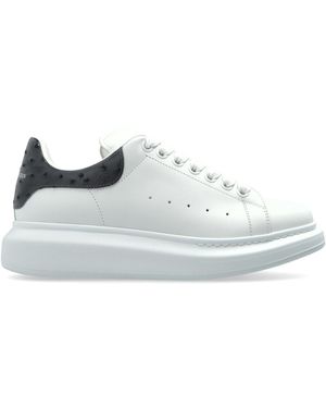 McQueen Leather Shoes With Logo - White