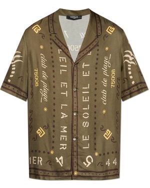 Balmain Short-Sleeve Shirt - Green