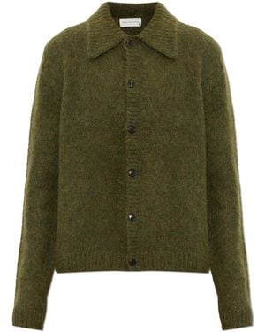 Dries Van Noten Wool Cardigan 'Mora' - Green