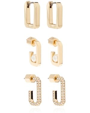 AllSaints Set Of Three Pairs Of Earrings - Metallic