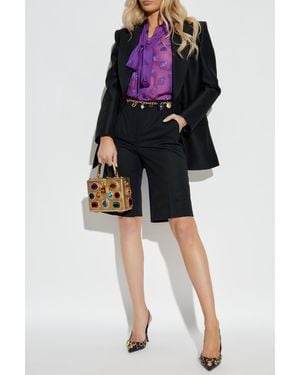Dolce & Gabbana Shirt With Monogram - Black