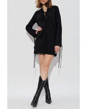 Zadig & Voltaire Dress With Metallic Thread - Black