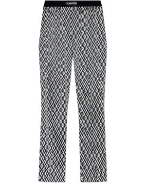 Tom Ford Silk Pyjama Bottoms - Grey
