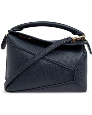 Loewe Puzzle Mini Handbag - Blue