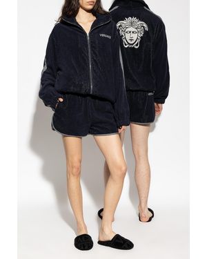 Versace Terry Cotton Shorts - Black