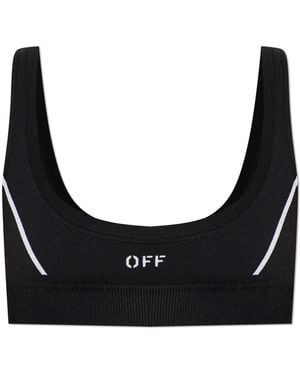 Off-White c/o Virgil Abloh Sports Bra With Logo - Black