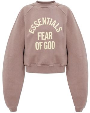 Fear Of God Sweatshirt With Printed Logo - Pink