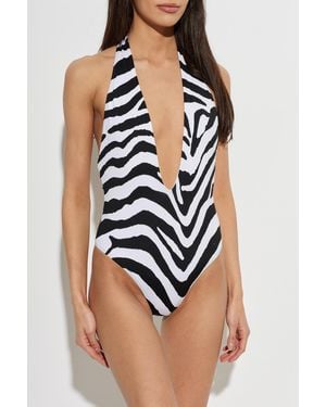 Balmain One-Piece Swimsuit - Black