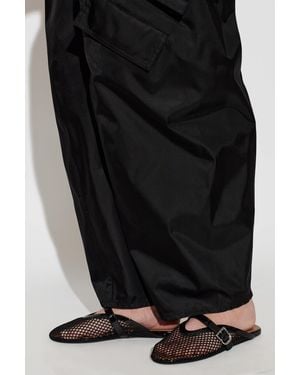 Alaïa Slides With A Strap - Black