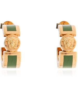 Versace Brass Earrings - Metallic