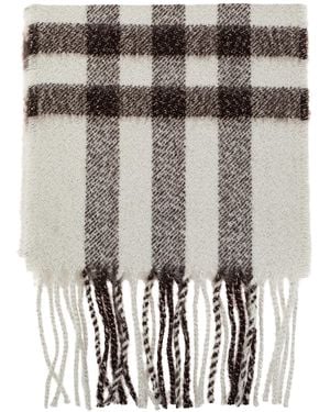 Burberry Fringed Cashmere Scarf - Natural