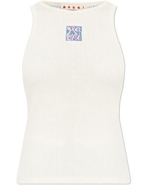 Marni Strap Top - White