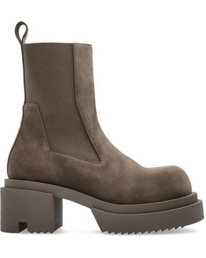 Rick Owens Heeled Ankle Boots 'Beatle' - Brown