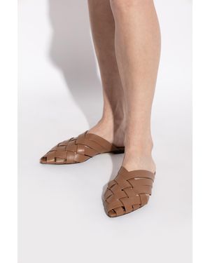 【関税込み】Eve Mules Shoes - ANINE BING - Leather - Brown Anine Bing Eve Mules Shoes in Brown | Lyst