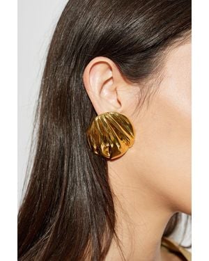 Chloé 'Pleats' Clip-On Earrings - Black