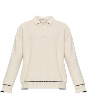 Golden Goose Long-Sleeve Polo - Natural