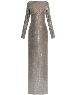 Self-Portrait Dress With Shimmering Sequins - White