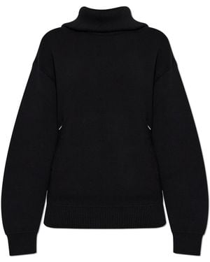 Balenciaga Jumper With Logo - Black