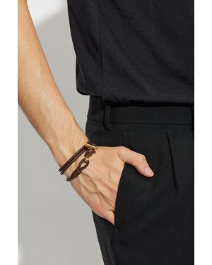 Tom Ford Leather Bracelet - Black