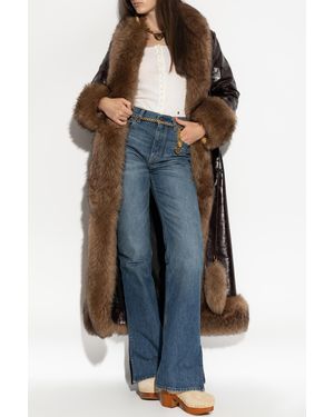 Chloé Ribbed Fitted Top - Blue