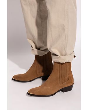 Isabel Marant Heeled Ankle Boots "Delano" - Natural