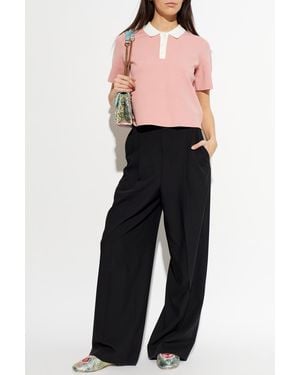 Kate Spade Polo With An Application - Black