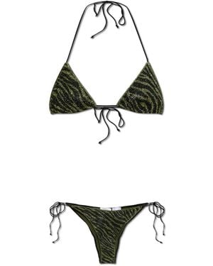 Oséree Two-Piece Swimsuit With Lurex Thread - White
